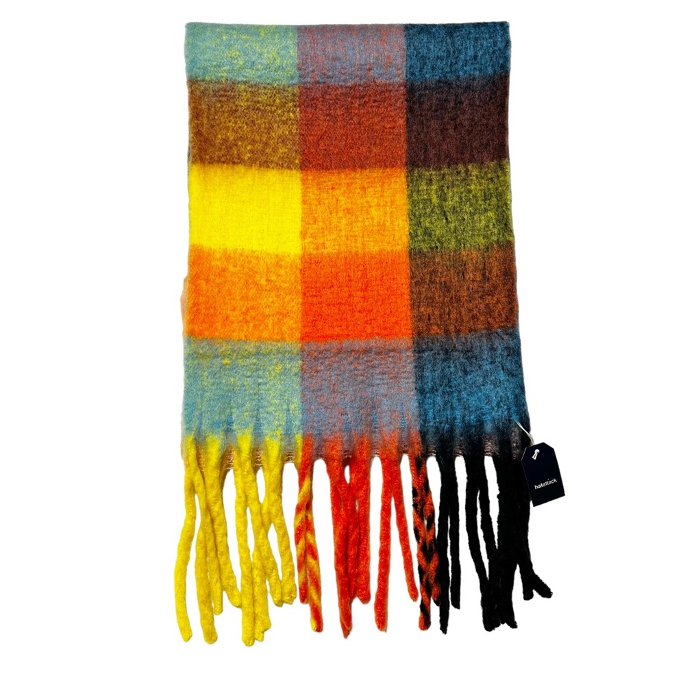 NWT Revolve Hat Attack Studio Lofty Scarf Bright Multi Women’s OS 94”x15”